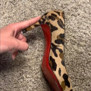 Christian Louboutin animal hair pumps heel…